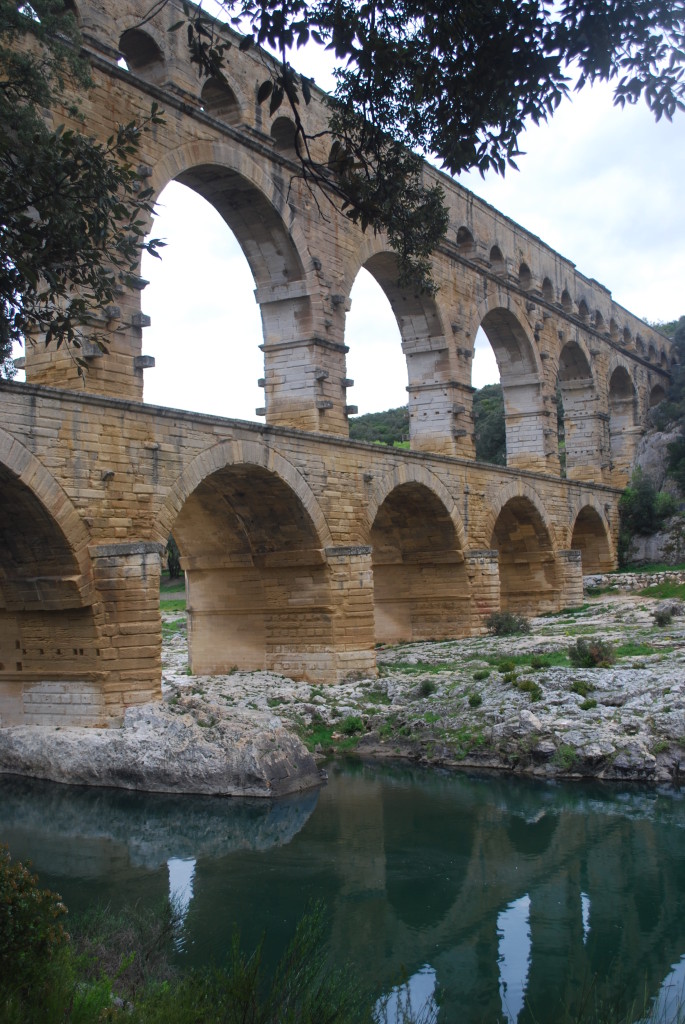 The Pont du Guard Aquaduct in Arles, France