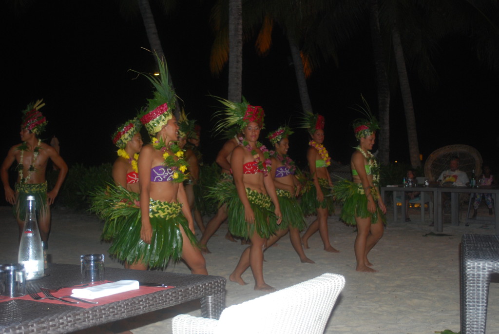 The Poynesian show at the Bora Bora Hilton Nui Resort.