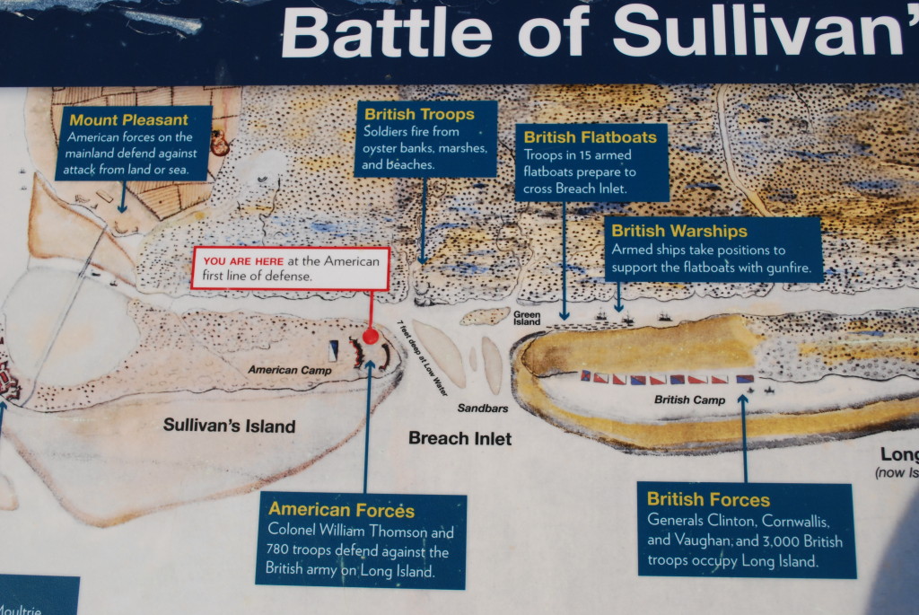 Sullivan's Island and Isle of Palms were battle grounds during the Civil War.
