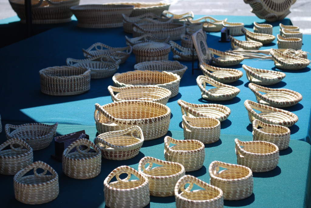 The Carolina Lowcountry is known for their Sweet Grass baskets.